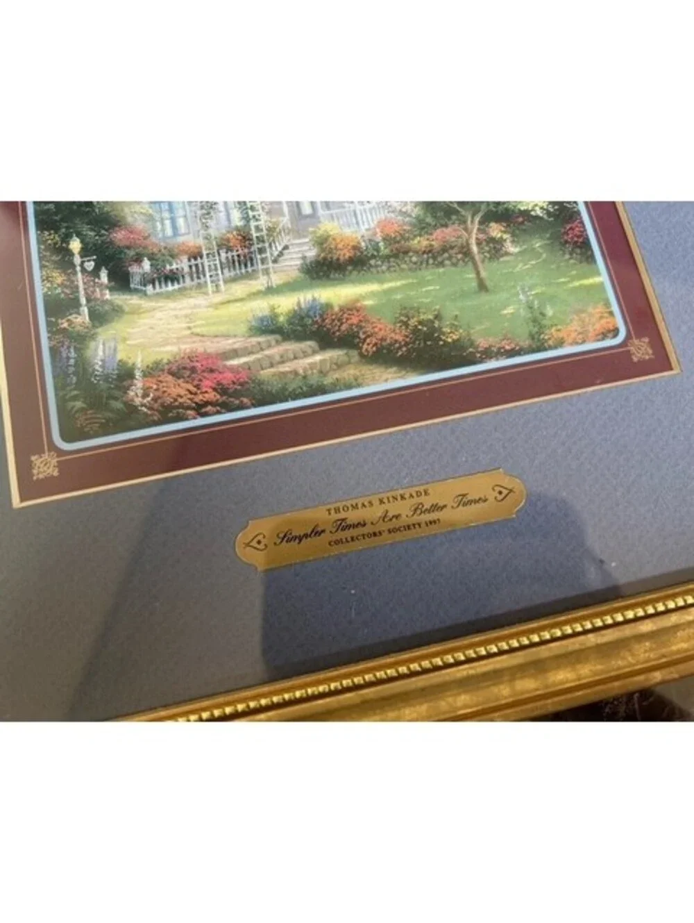 Thomas Kinkade Framed Print - Lingpler Times Are Better Times - Collectors' 1997
